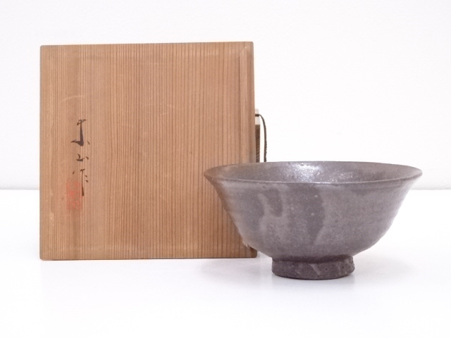 JAPANESE TEA CEREMONY / TEA BOWL CHAWAN / PERSIMMON GLAZE 